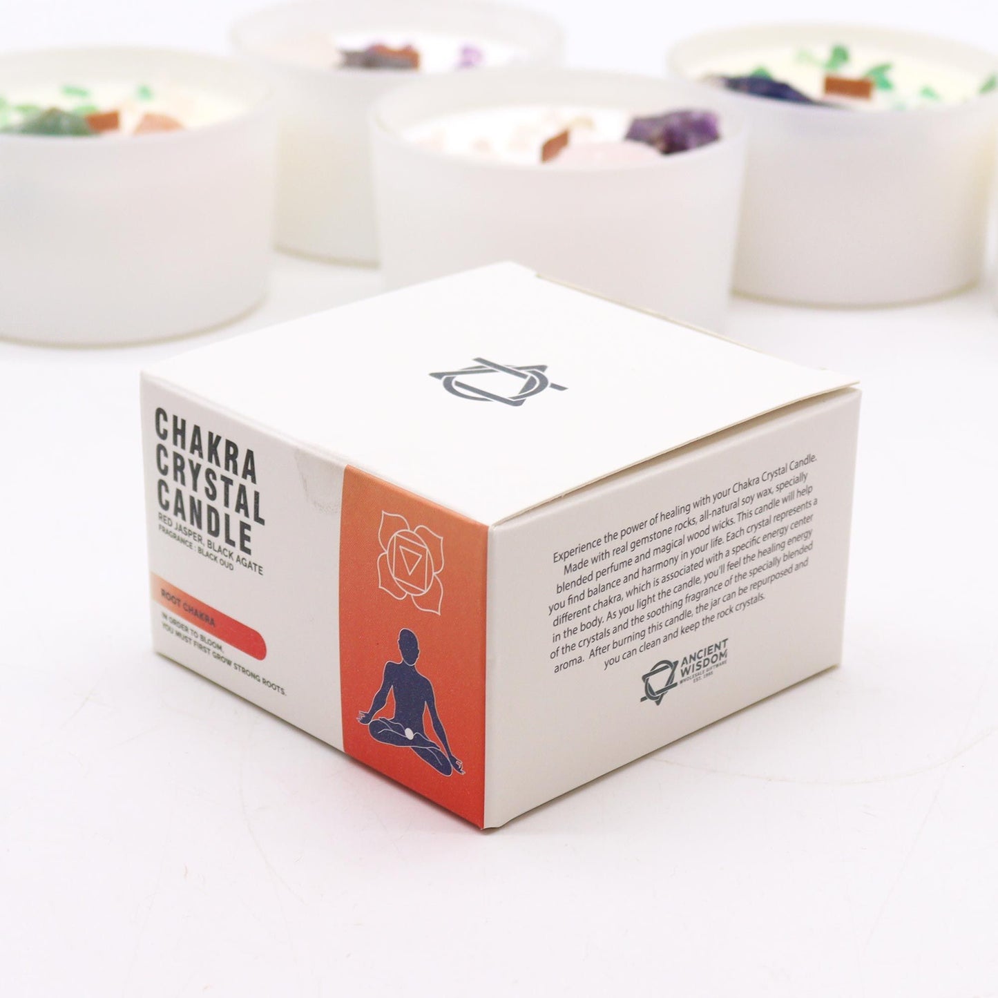 Chakra Crystal Candle – Root Chakra