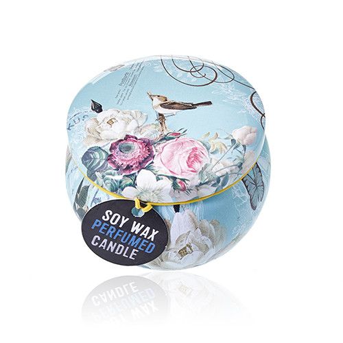 Parisian Weekend Art Tin Candle – Peony Fragrance