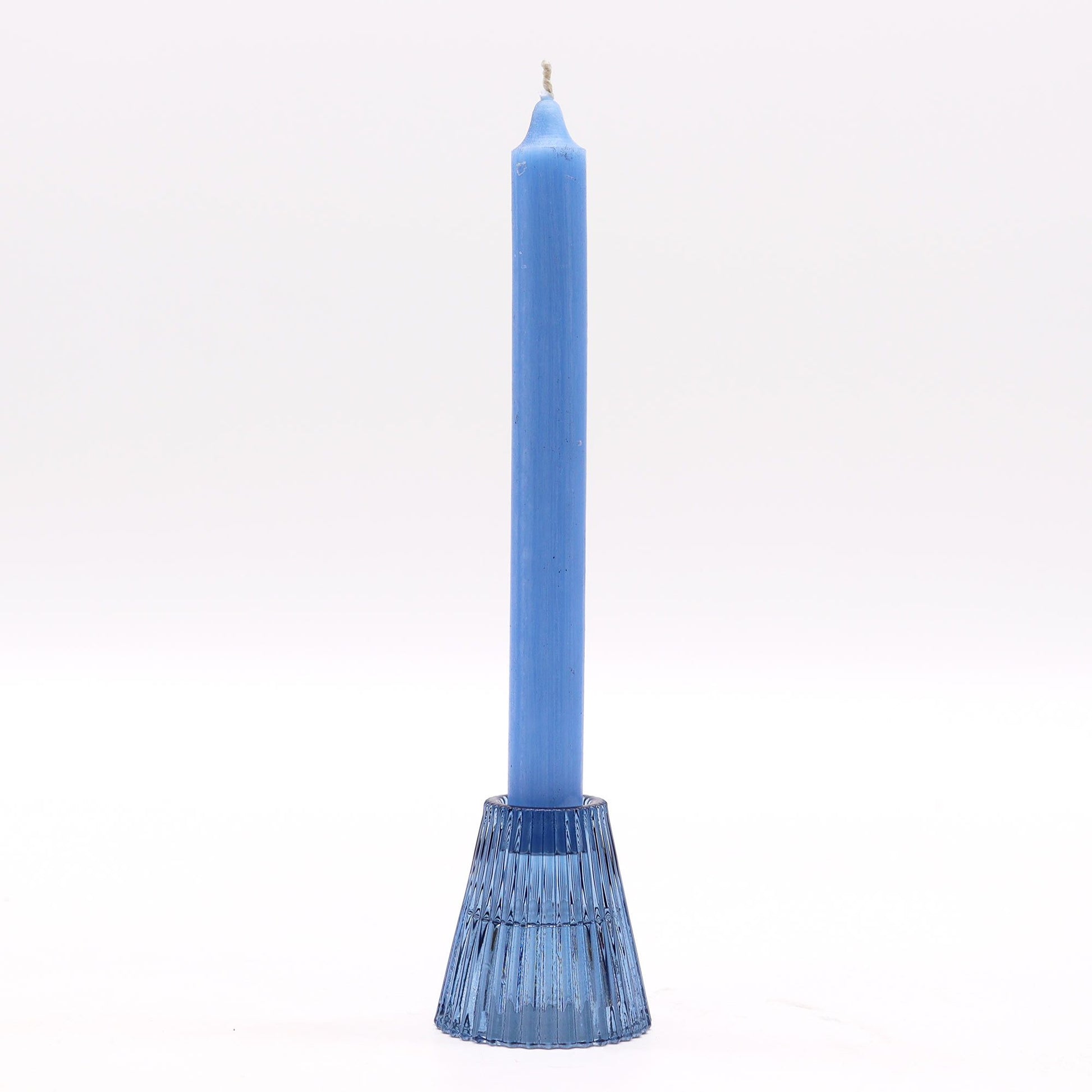 Reversible Candle Holder for Dinner Candles & Tealights – Royal Blue