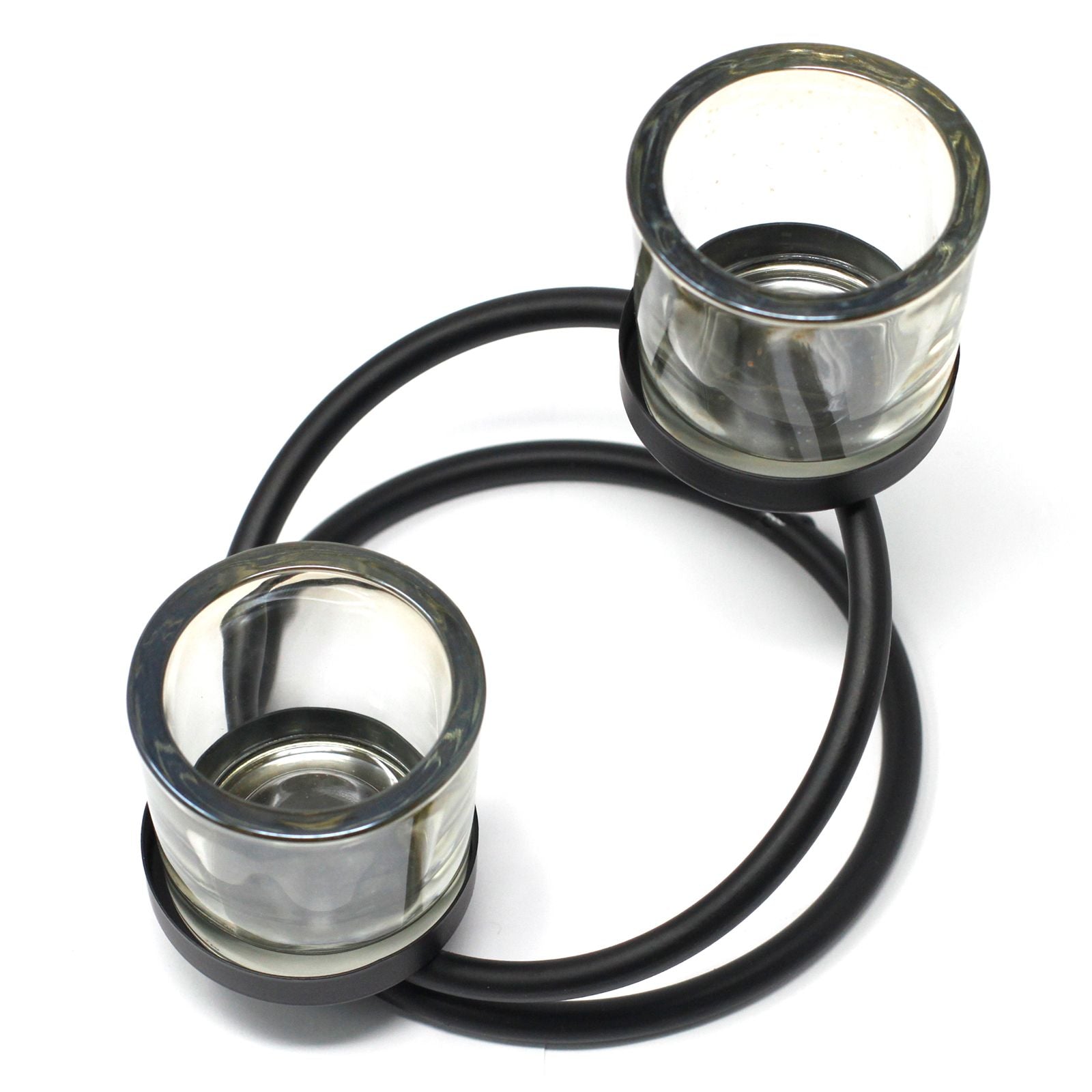 Iron Votive Holder with Double Step Design – Two Cup