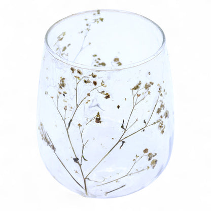 Floral Glass Candle Holder – Margarita Vase (12 x 11cm)