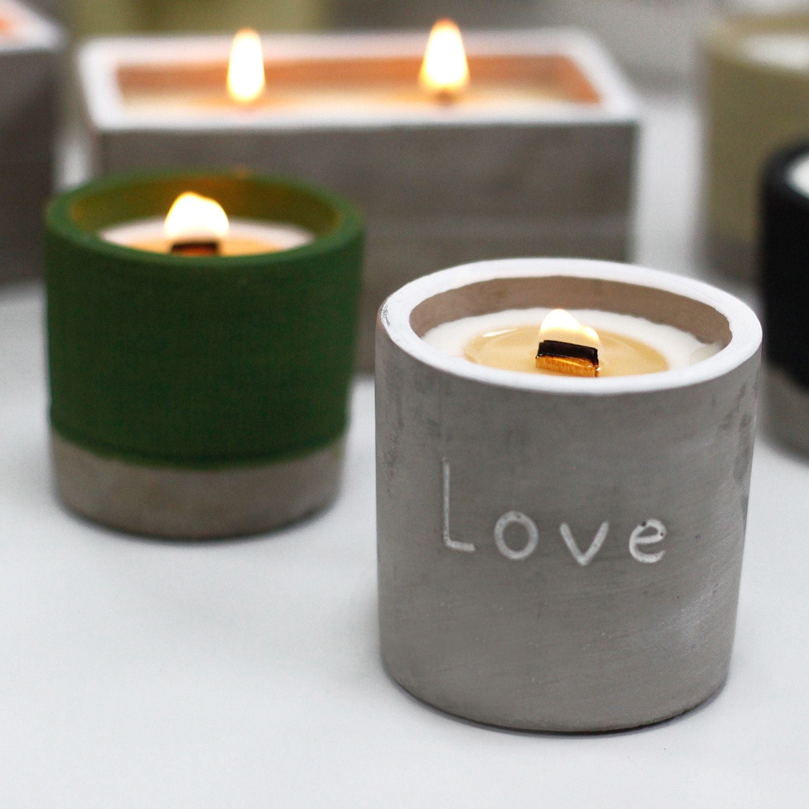 Purple “Love” Pot Candle – Fig & Cassis Blend
