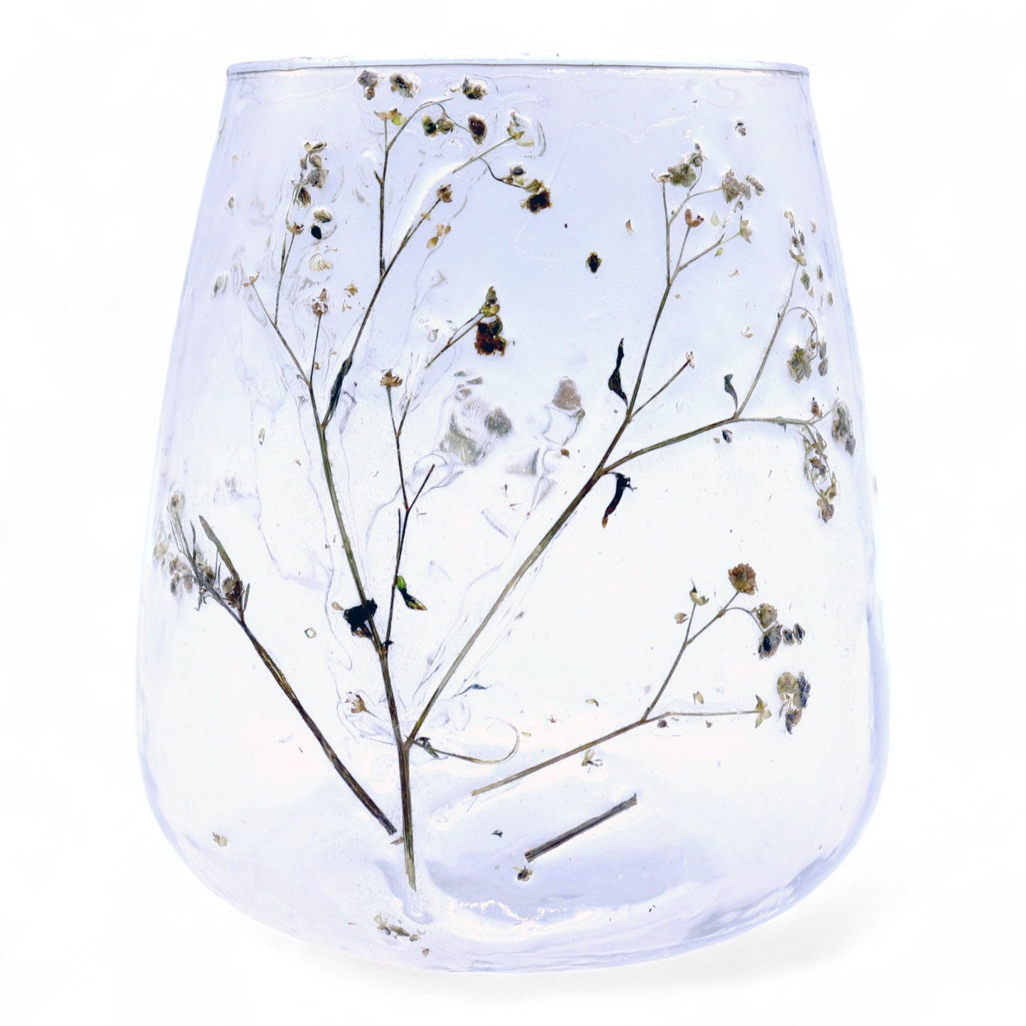 Floral Glass Candle Holder – Margarita Vase (12 x 11cm)