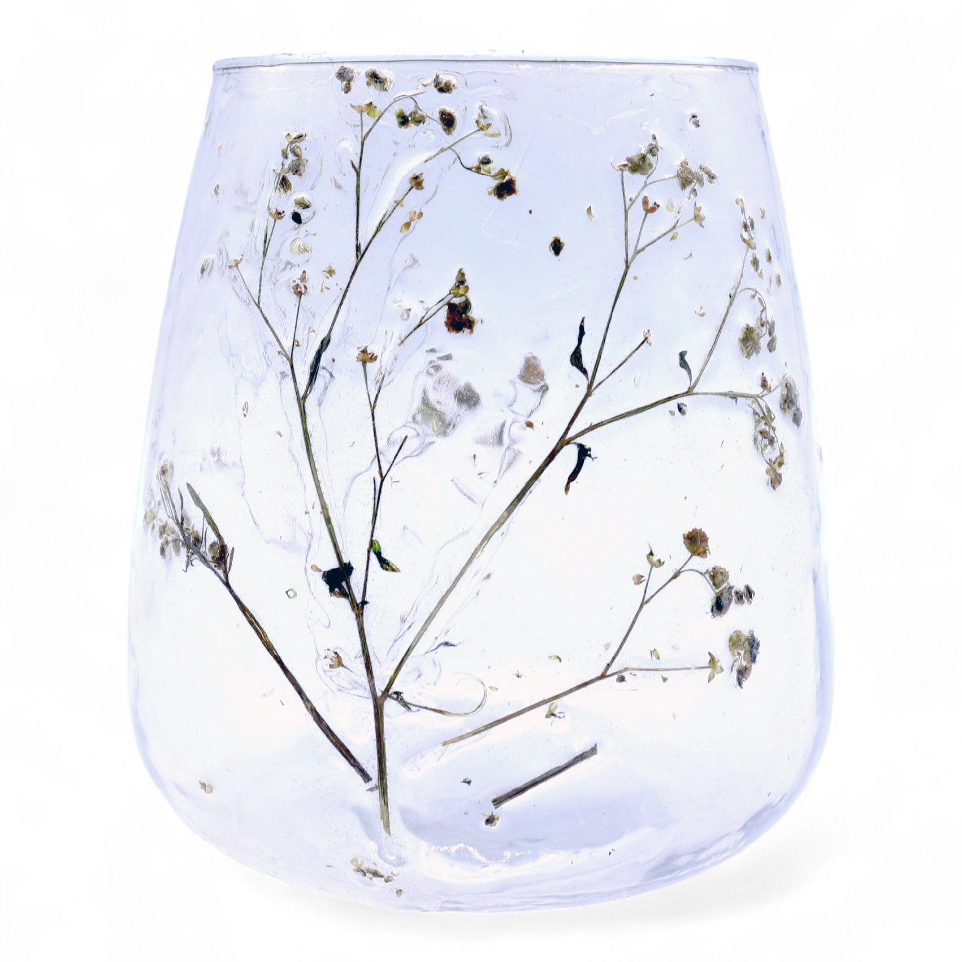 Floral Glass Candle Holder – Margarita Vase (12 x 11cm)