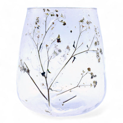 Floral Glass Candle Holder – Margarita Vase (12 x 11cm)