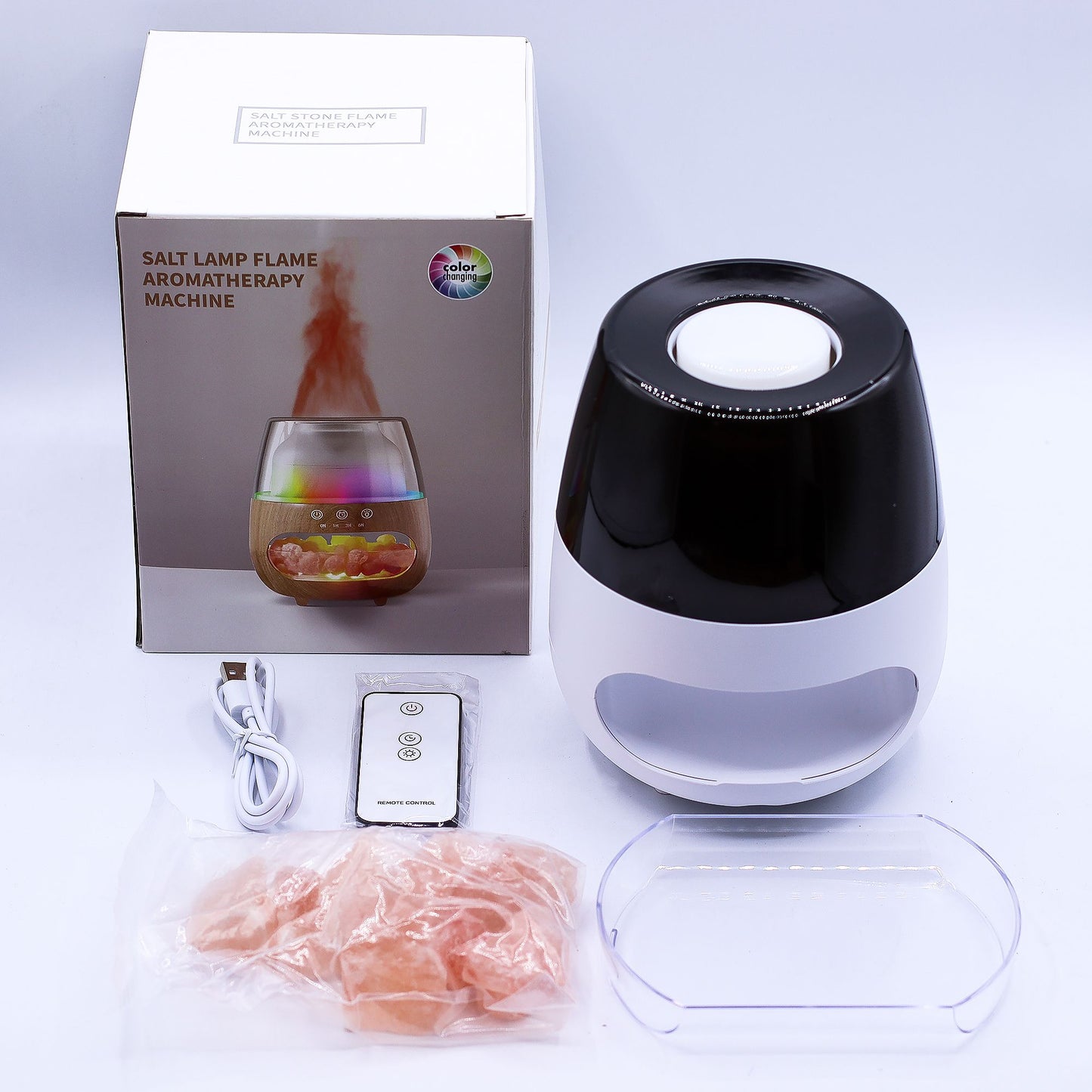Salt Stone Flame Effect Aroma Diffuser USB
