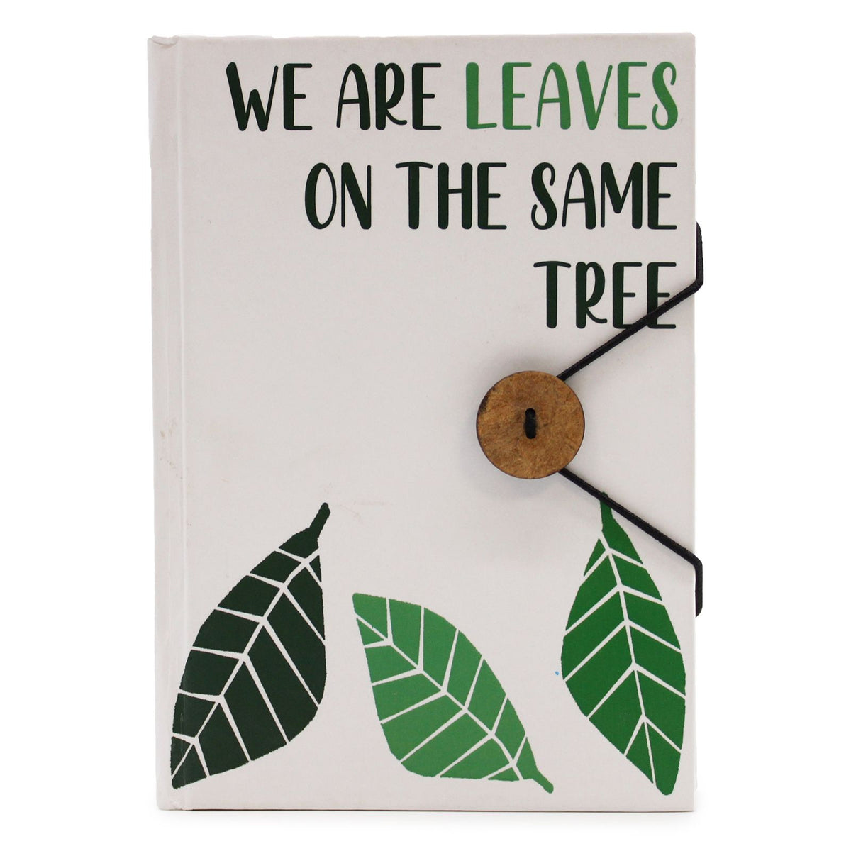 Notebook with strap – Leaves on the same tree