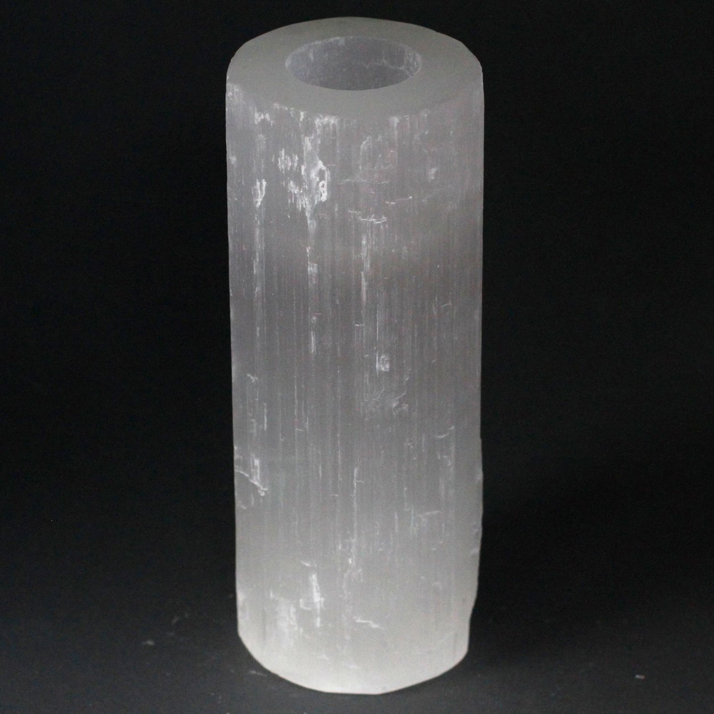 Selenite Cylinder Candle Holder – 20cm