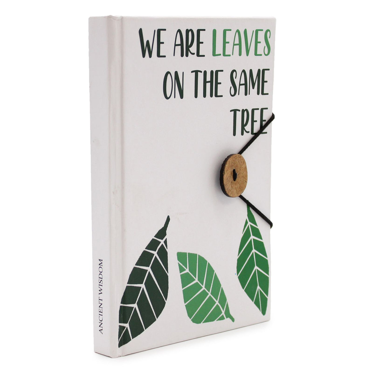 Notebook with strap – Leaves on the same tree