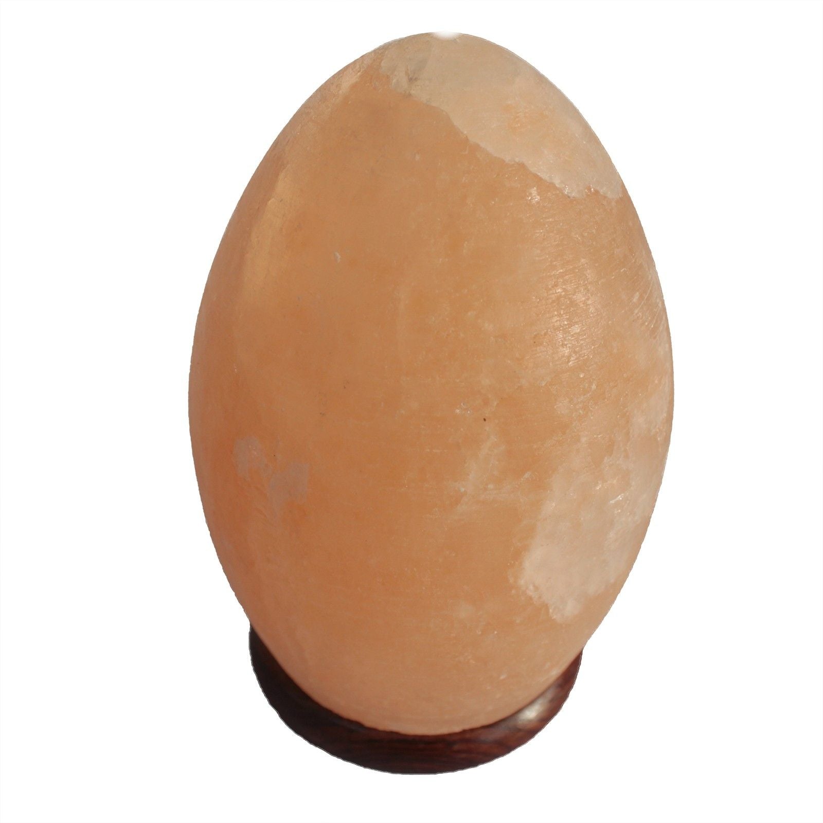 Himalayan Salt Egg Lamp – Wooden Base