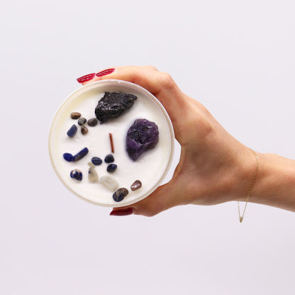 Chakra Crystal Candle – Solar Plexus Chakra