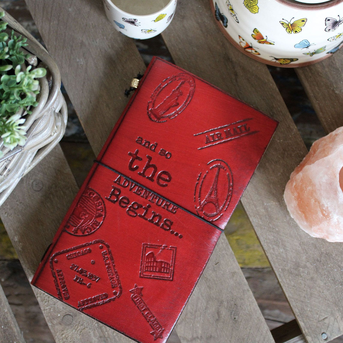 Handmade Leather Journal – Tree of Life – Green (80 pages)