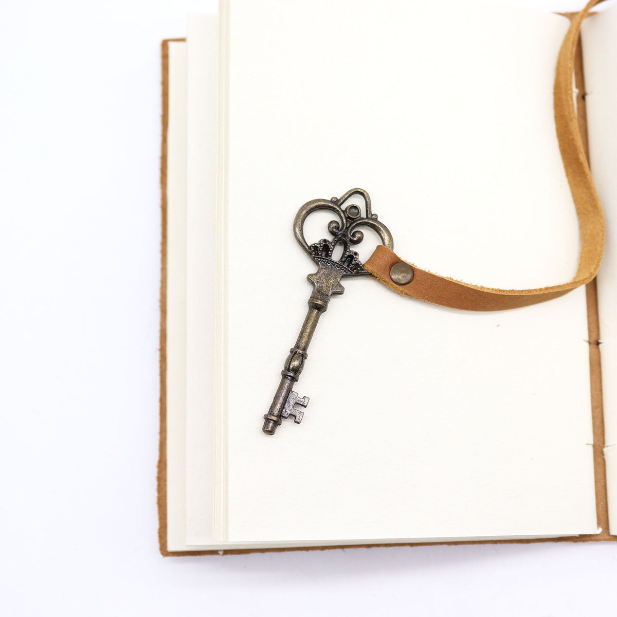 Oiled Tan Leather & Key – 200 pages – 13x18cm