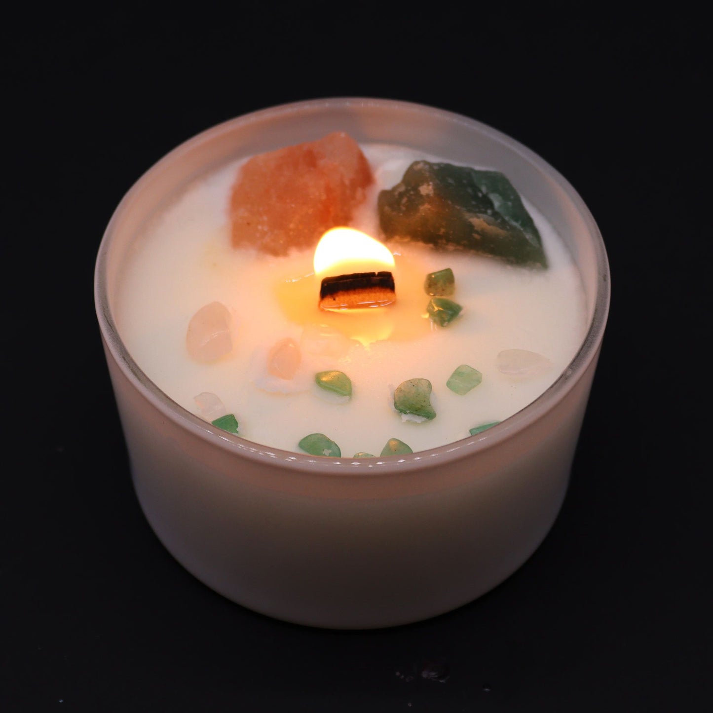 Chakra Crystal Candle – Heart Chakra