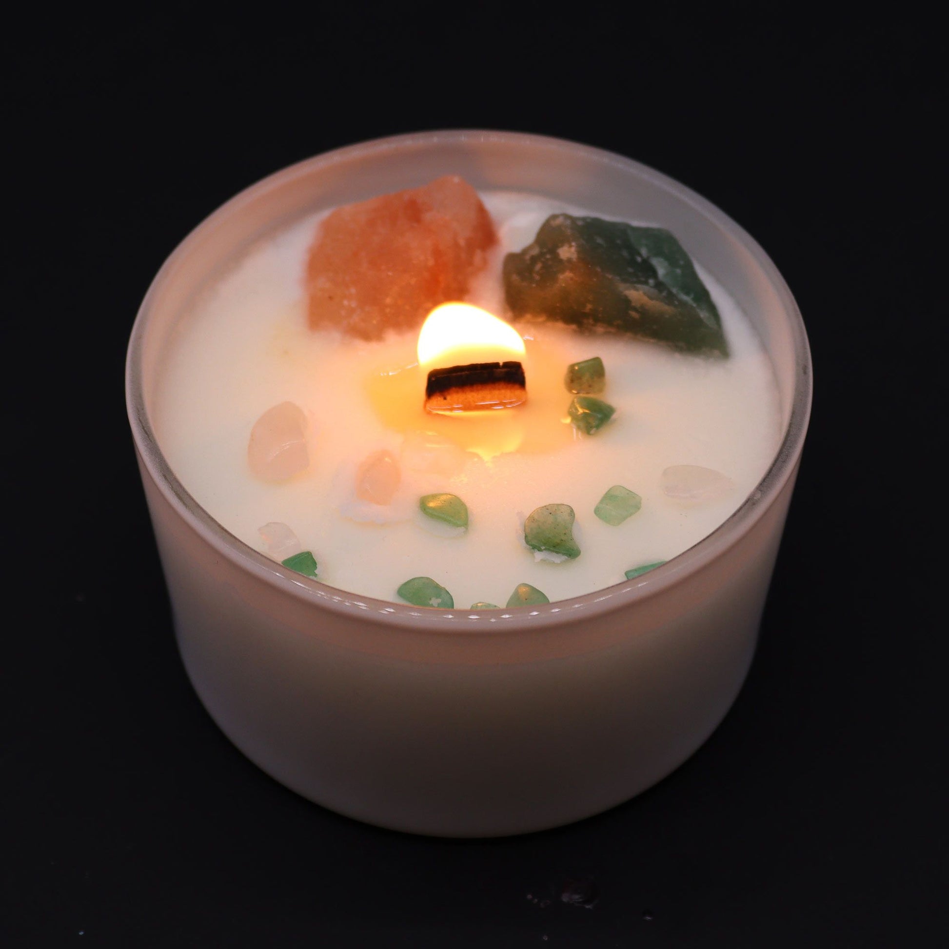 Chakra Crystal Candle – Heart Chakra