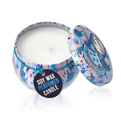Russian Doll Art Tin Candle – Dolly Blue Fragrance