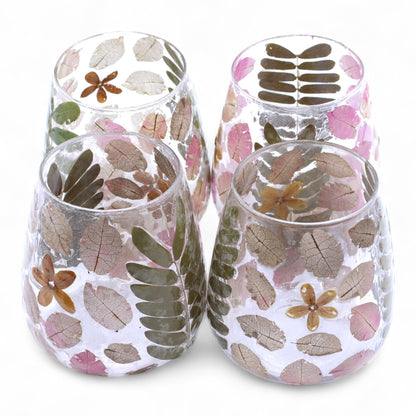 Floral Glass Candle Holder – Primavera Vase (12 x 11cm)