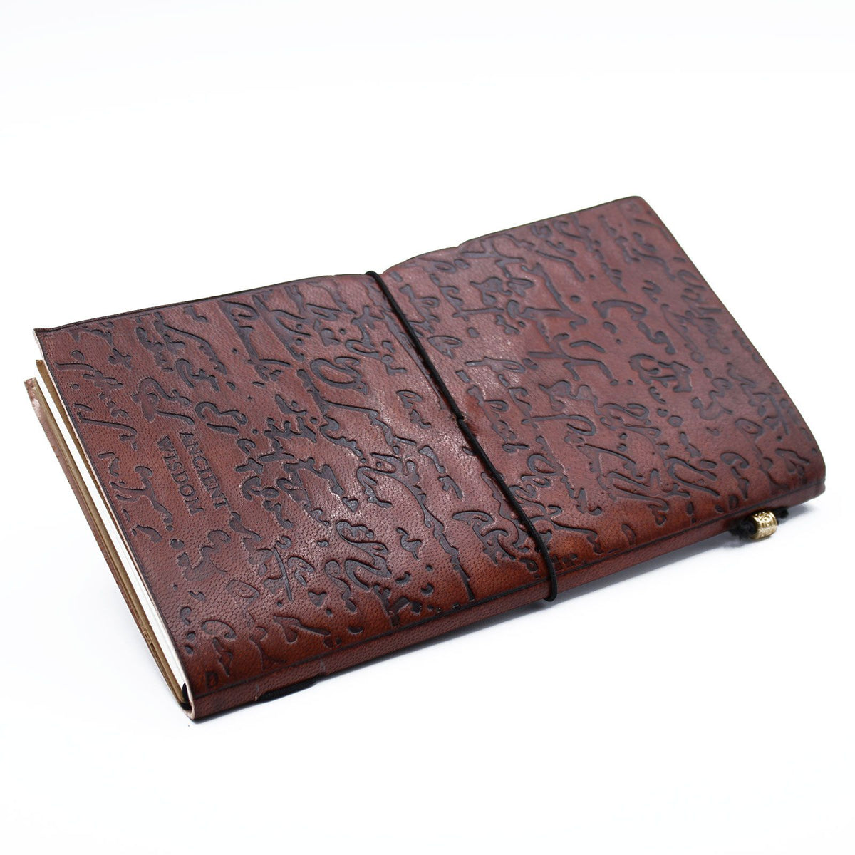 Handmade Leather Journal – Be the Change – Brown (80 pages)