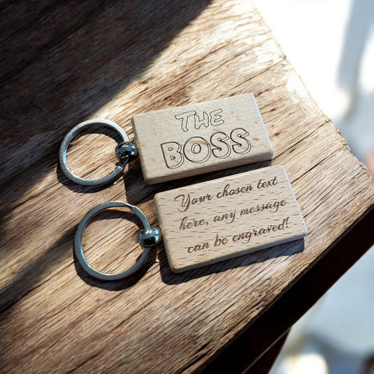 Personalised The Boss Keyring Gift  | Ashton and Finch