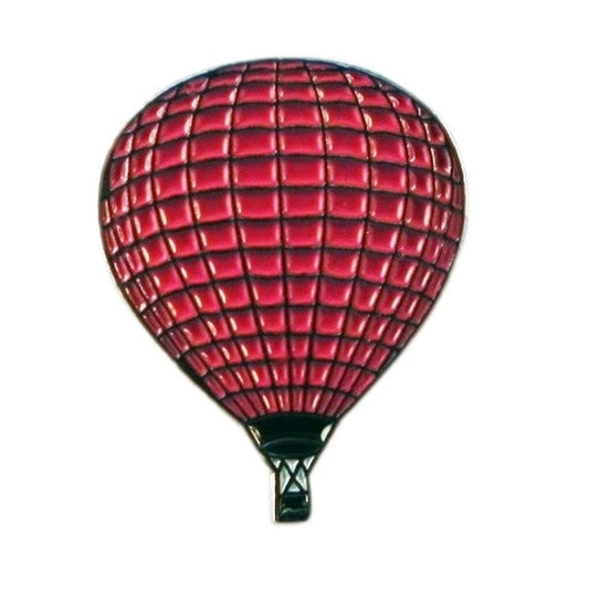 Red Hot Air Balloon Metal Enamel Lapel Pin Badge