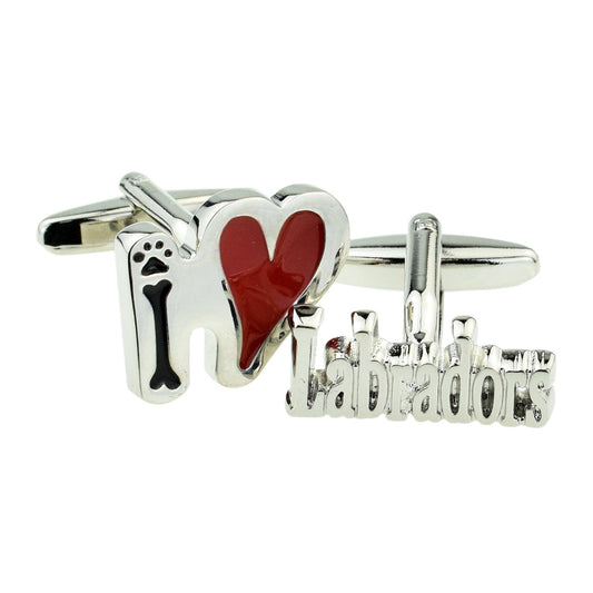 I Love Labradors Dog Cufflinks | Ashton and Finch