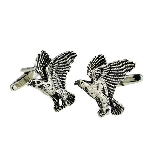 Swooping Hawk in flight Cufflinks | Ashton and Finch