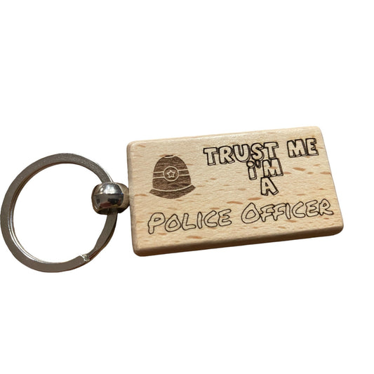 Trust Me, I'm a Police Officer Keyring Gift  | Ashton and Finch