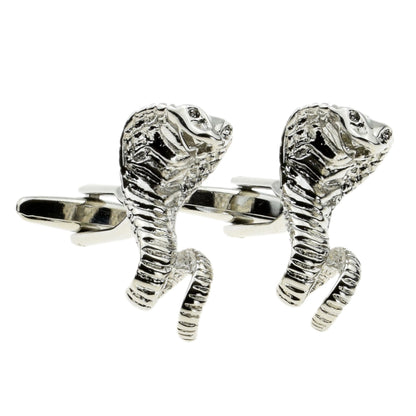 Striking Cobra Snake Cufflinks | Ashton and Finch