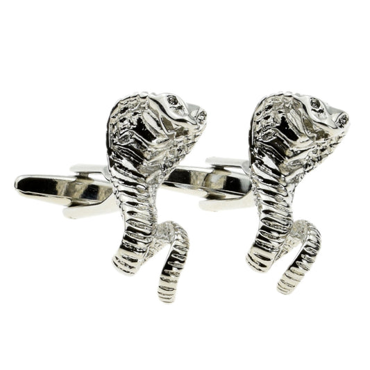 Striking Cobra Snake Cufflinks | Ashton and Finch