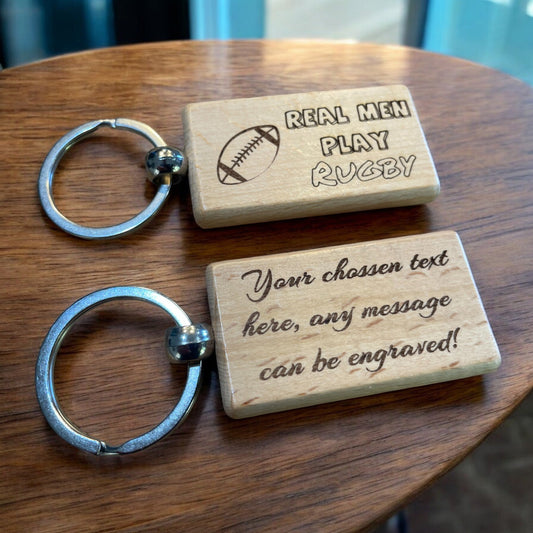 Personalised Rugby Keyring Gift  | Ashton and Finch