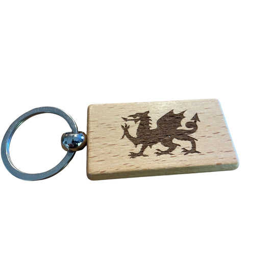 Welsh Keyring  Engraved Wales Dragon Gift  | Ashton and Finch