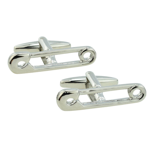Safety Pin Christening Baby New Dad Cufflinks | Ashton and Finch