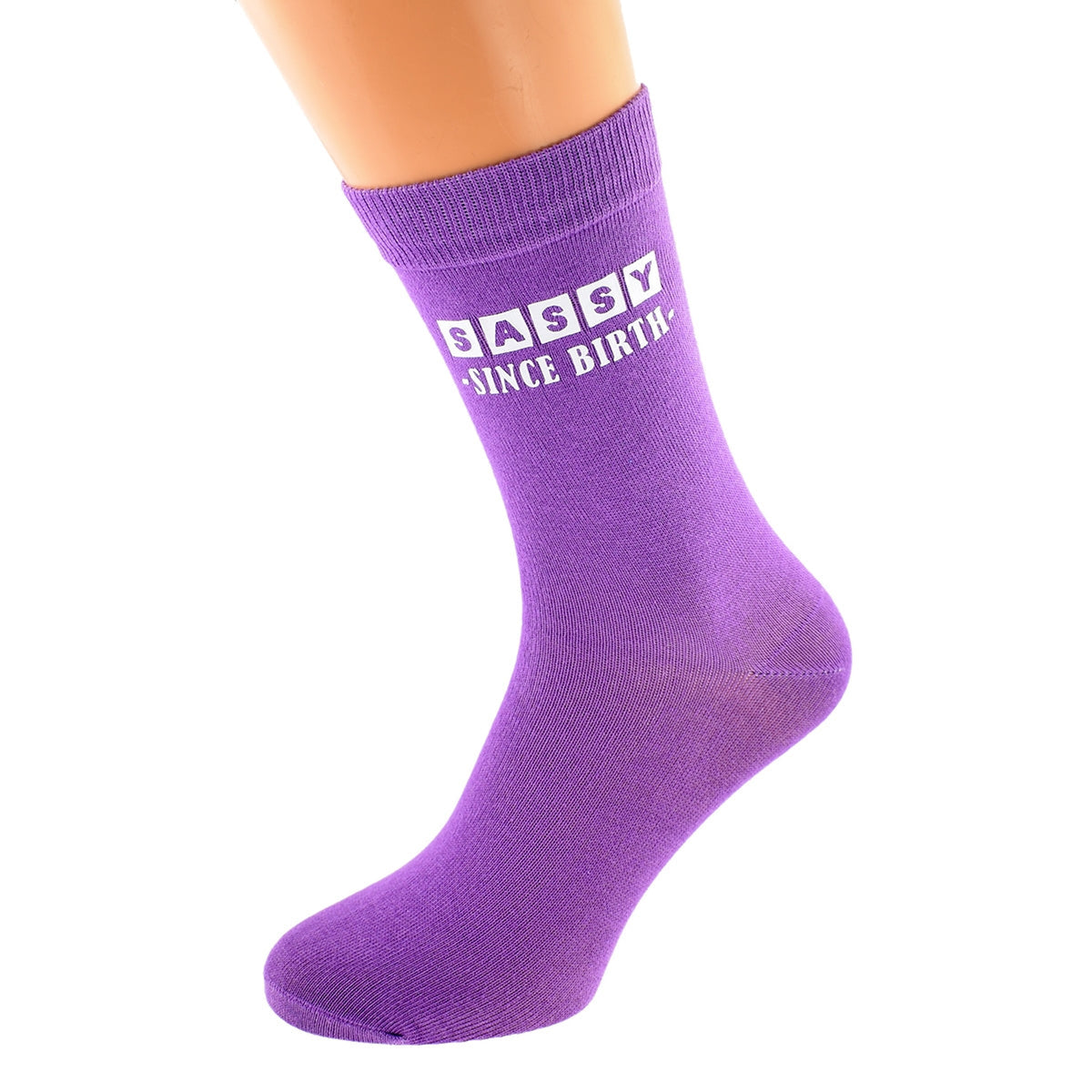 Ladies Purple Socks Novelty Sassy Socks| Ashton and Finch