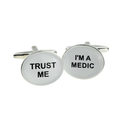Trust me I'm a Medic Cufflinks | Ashton and Finch