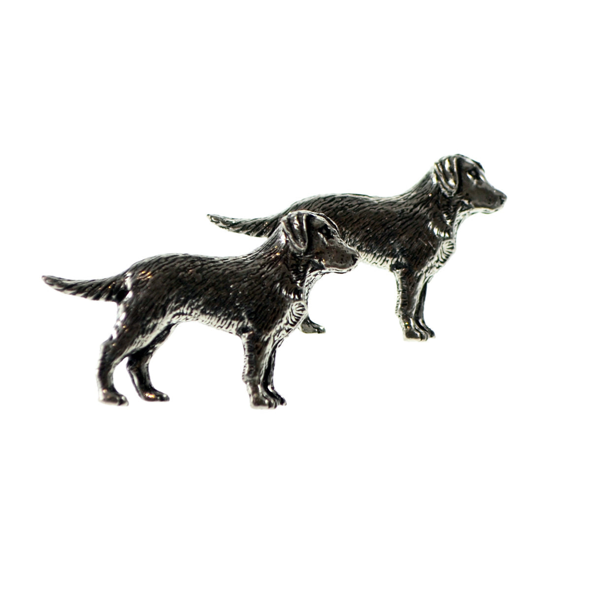 English Made Labrador Pewter Cufflinks | Ashton and Finch