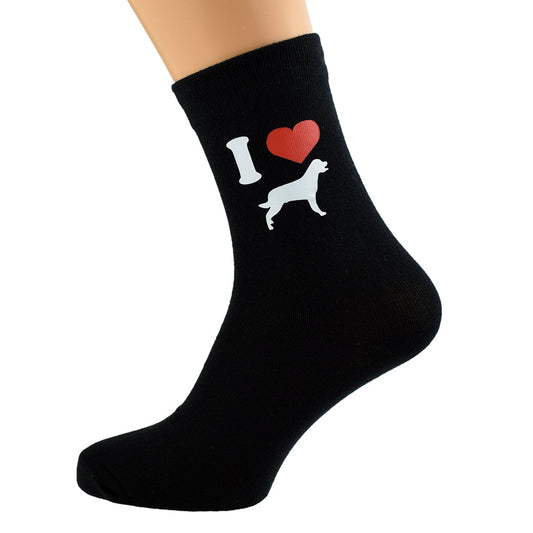 I Love Rottweilers Mens Black Socks| Ashton and Finch