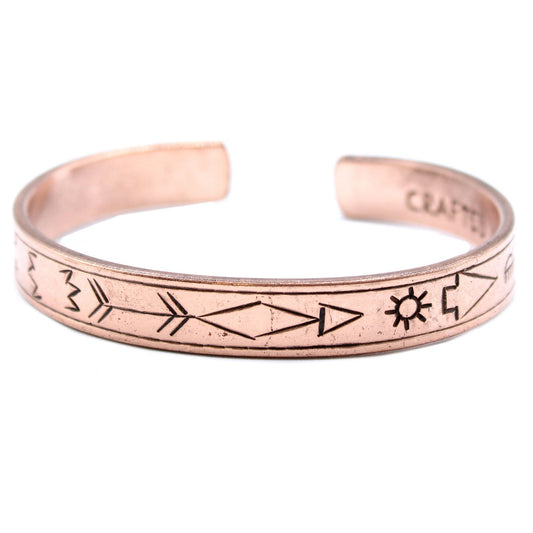 Inspiration Bracelet - Copper Sunrise, Galaxy, Stars, Earth