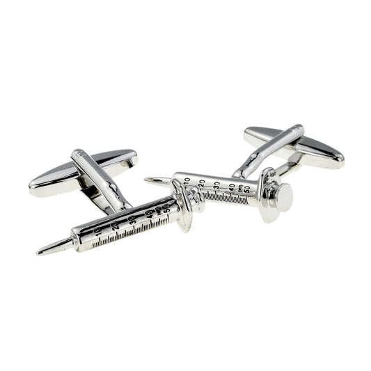 Syringe Design Cufflinks | Ashton and Finch