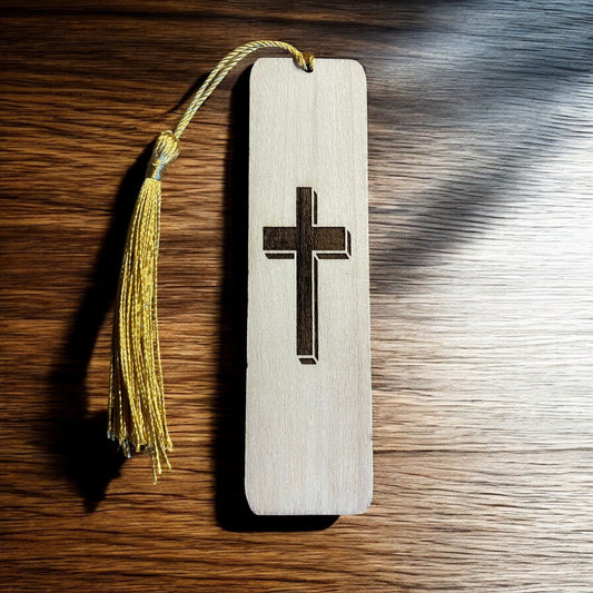 Engraved Wooden Christian Cross Bookmark  Thoughtful Gift  | Ashton and Finch