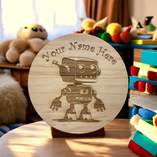 Personalised Robot Coaster | Ashton and Finch