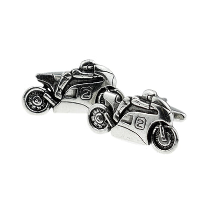 English Made Sports Motorbike Motorcycle  Pewter Cufflinks | Ashton and Finch