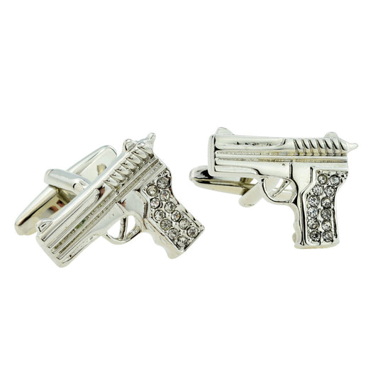 Crystal Pistols Gun Cufflinks | Ashton and Finch