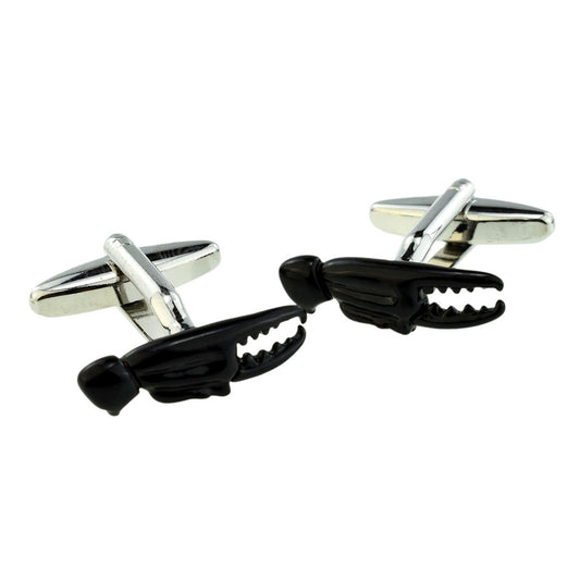 Black Crabs Claw lobster Cufflinks
