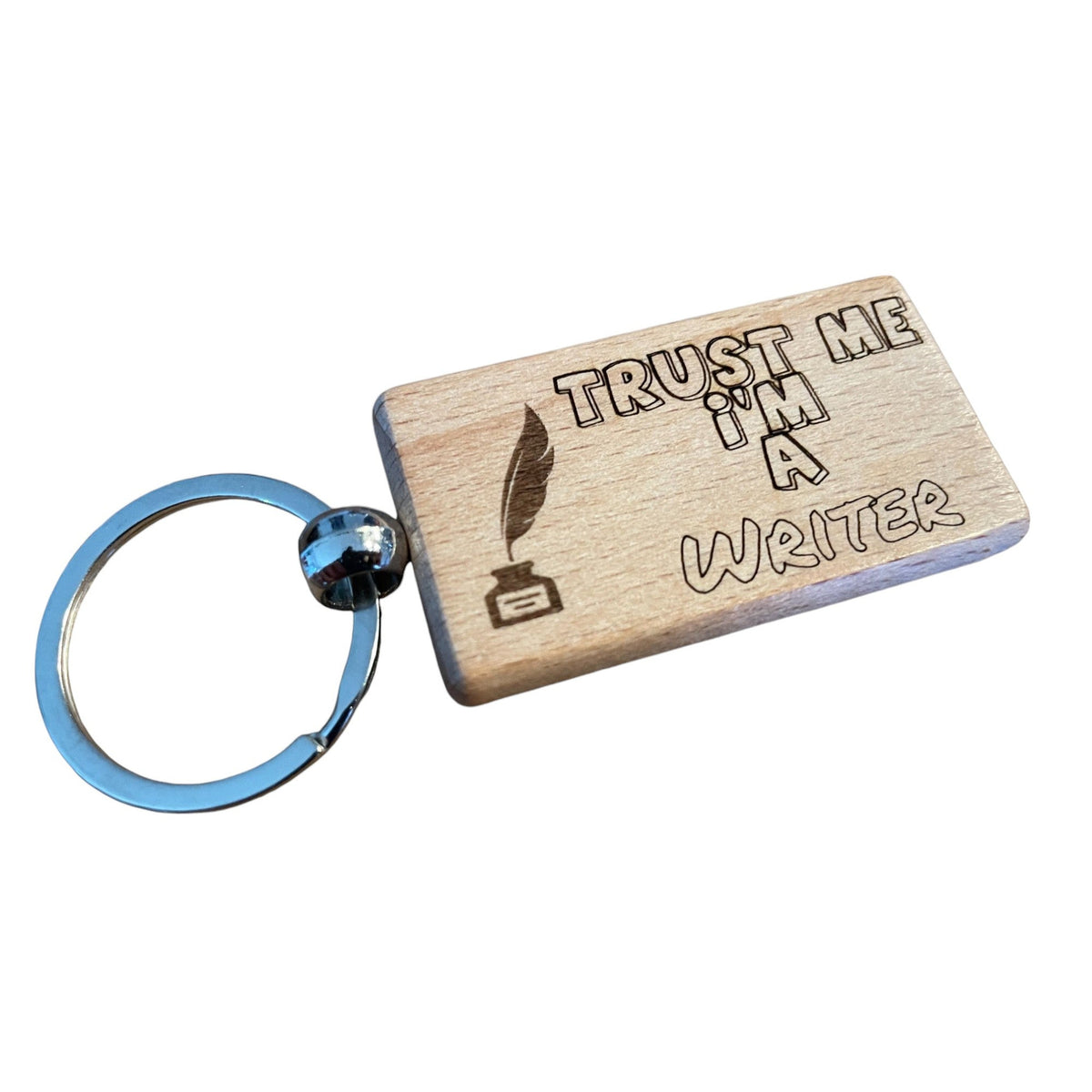 Trust Me, I'm a Writer Keyring Gift  | Ashton and Finch