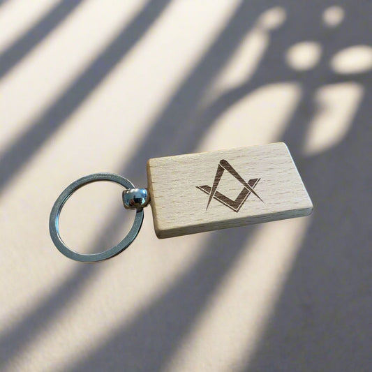 Masonic Keyring  Engraved Masonic Symbol Gift  | Ashton and Finch