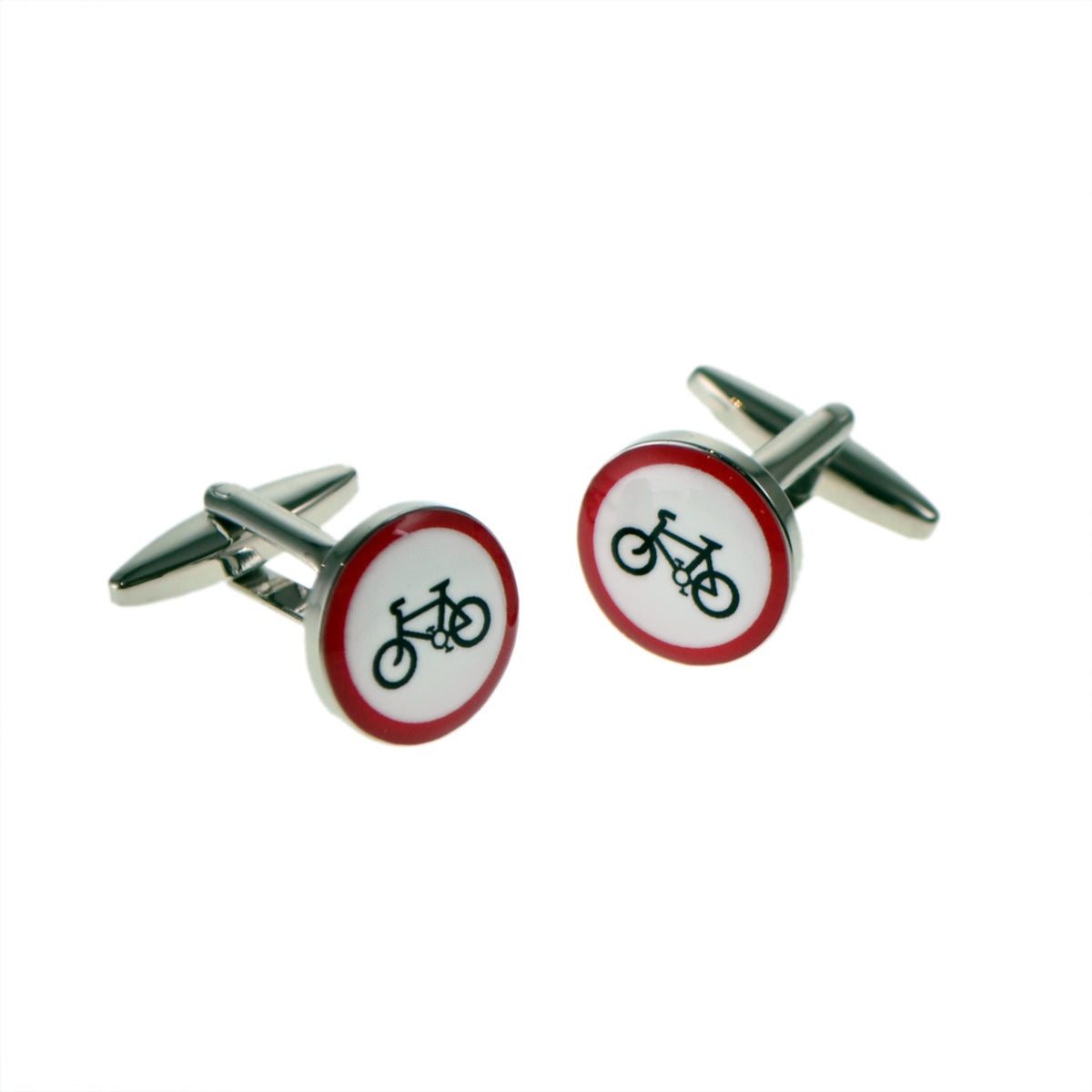 Road Sign Bikes Cufflinks | Ashton and Finch