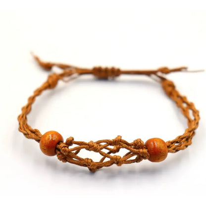 Brown Gemstone Bracelet Cord