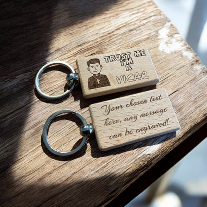 Personalised Vicar Keyring Gift  | Ashton and Finch