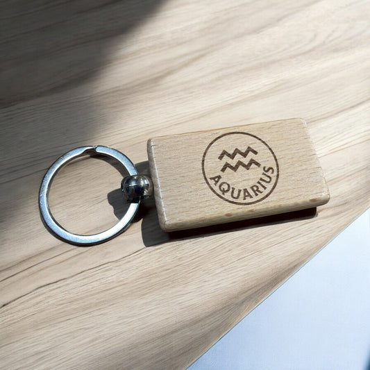 Aquarius Zodiac Keyring Gift  | Ashton and Finch