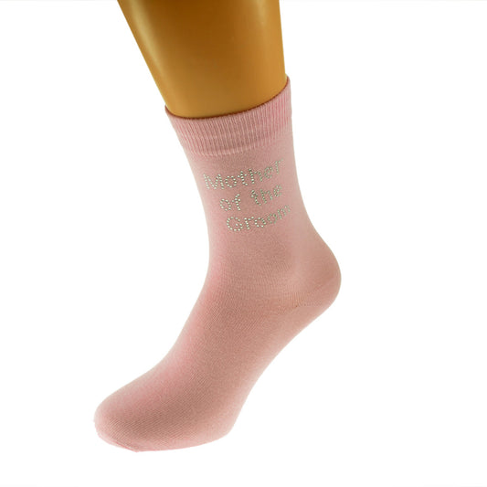 Pink Diamante Hen Socks Mother Of The Groom| Ashton and Finch
